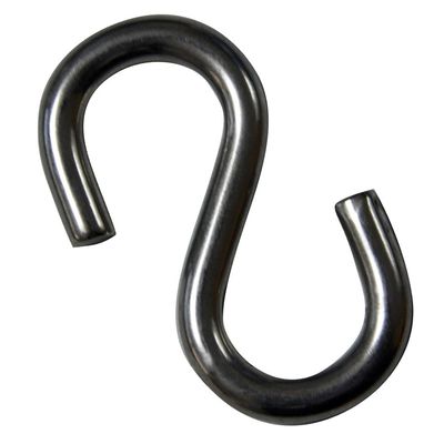 S-hooks de acero inoxidable recubiertos de plástico para ser versátiles en varias industrias