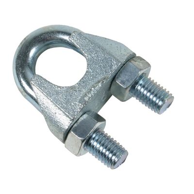 Clampas de cable de alambre DIN 1142 8mm de acero inoxidable de ajuste de clip para las abrazaderas de acabado de zinc