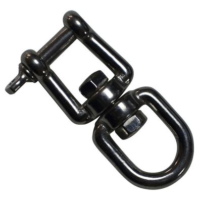 Carabiner giratorio de aluminio de color personalizado con ojo de mandíbula de acero inoxidable duradero
