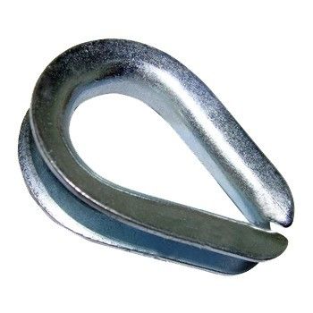 Timbles de acero inoxidable de servicio estándar para accesorios de cuerda de alambre extrapesados G-414