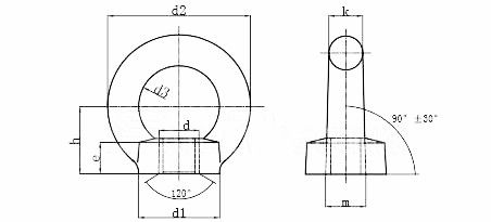 100% de inspección antes del envío OEM forjado galvanizado de acero para levantar las orejas del ojo