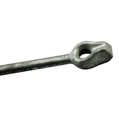 En el caso de los productos de acero forjado, se utilizará una barra de anclaje de tornillo helicoidal.