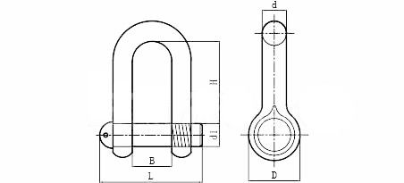 Hardware marino G209 de acero inoxidable para elevación de tornillo de alfiler de anclaje de cadena comercial