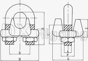 Accesorios de cable de alambre de acero forjado personalizados para aplicaciones de la industria pesada